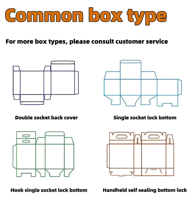 Zipper White Cardboard Box